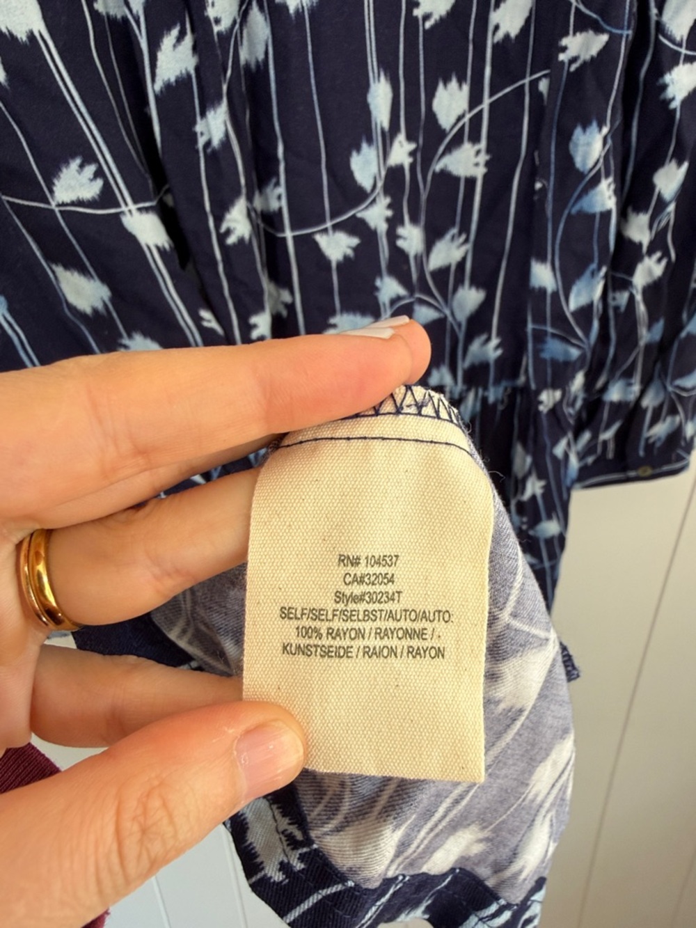 Anthropologie Semele Floral Shirt Dress Floral Embroidered Long-Sleeve Blue M - Picture 12 of 13